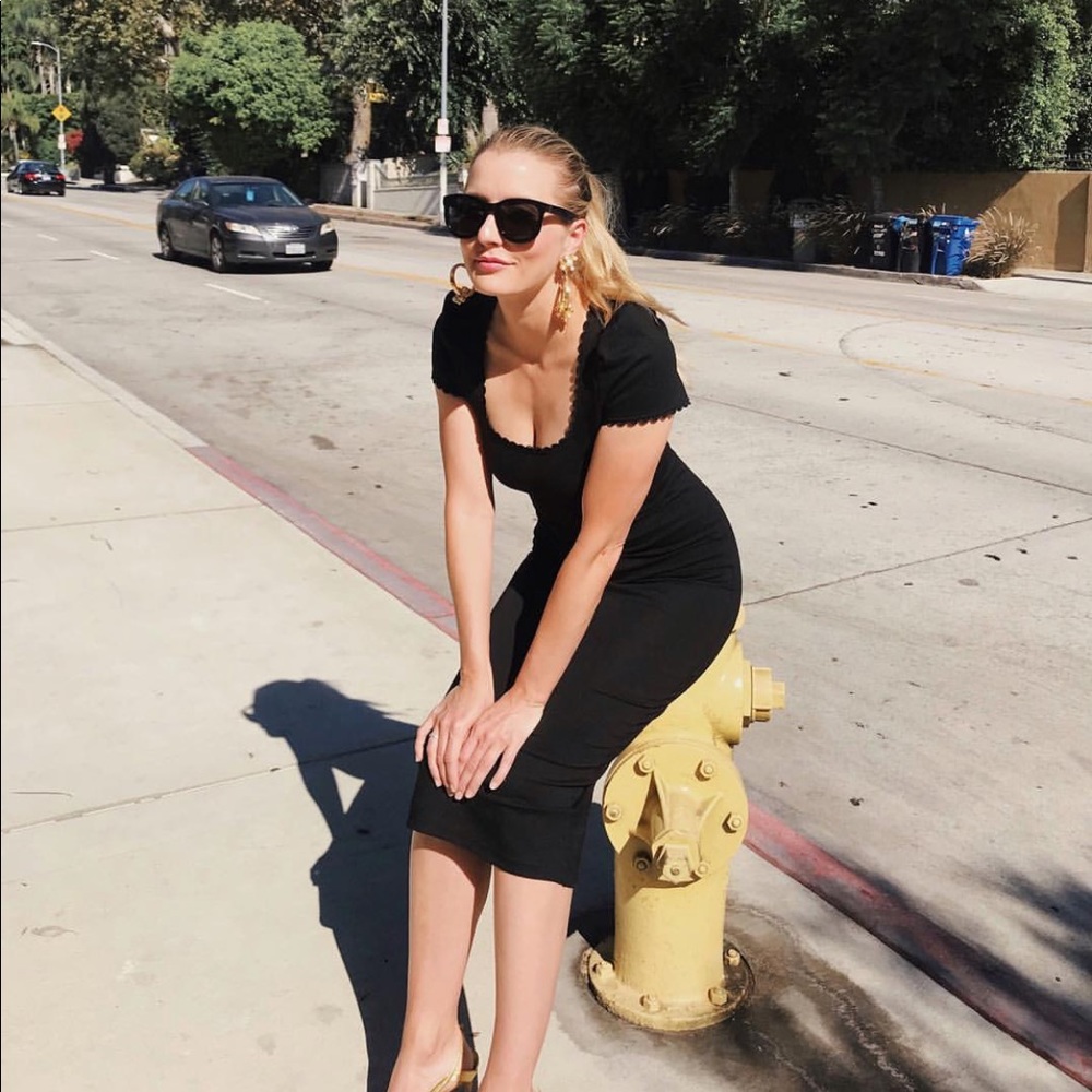 Simone Dress Black Ponte